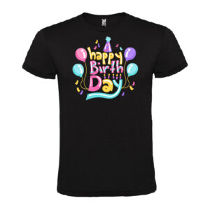 Camiseta Birthday Negra