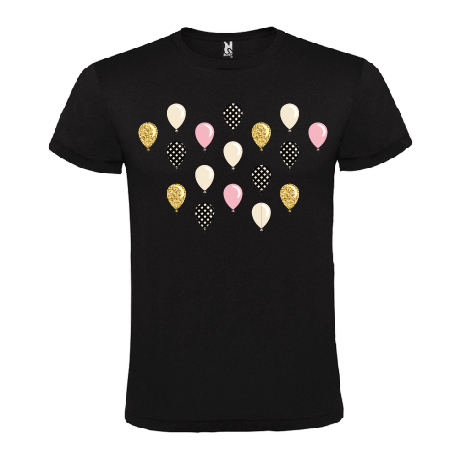 Camisetas Miniglobos Negra